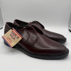 Vintage American Craftsmen USA Burgundy Derby Dress Shoes Mens 7 Classic